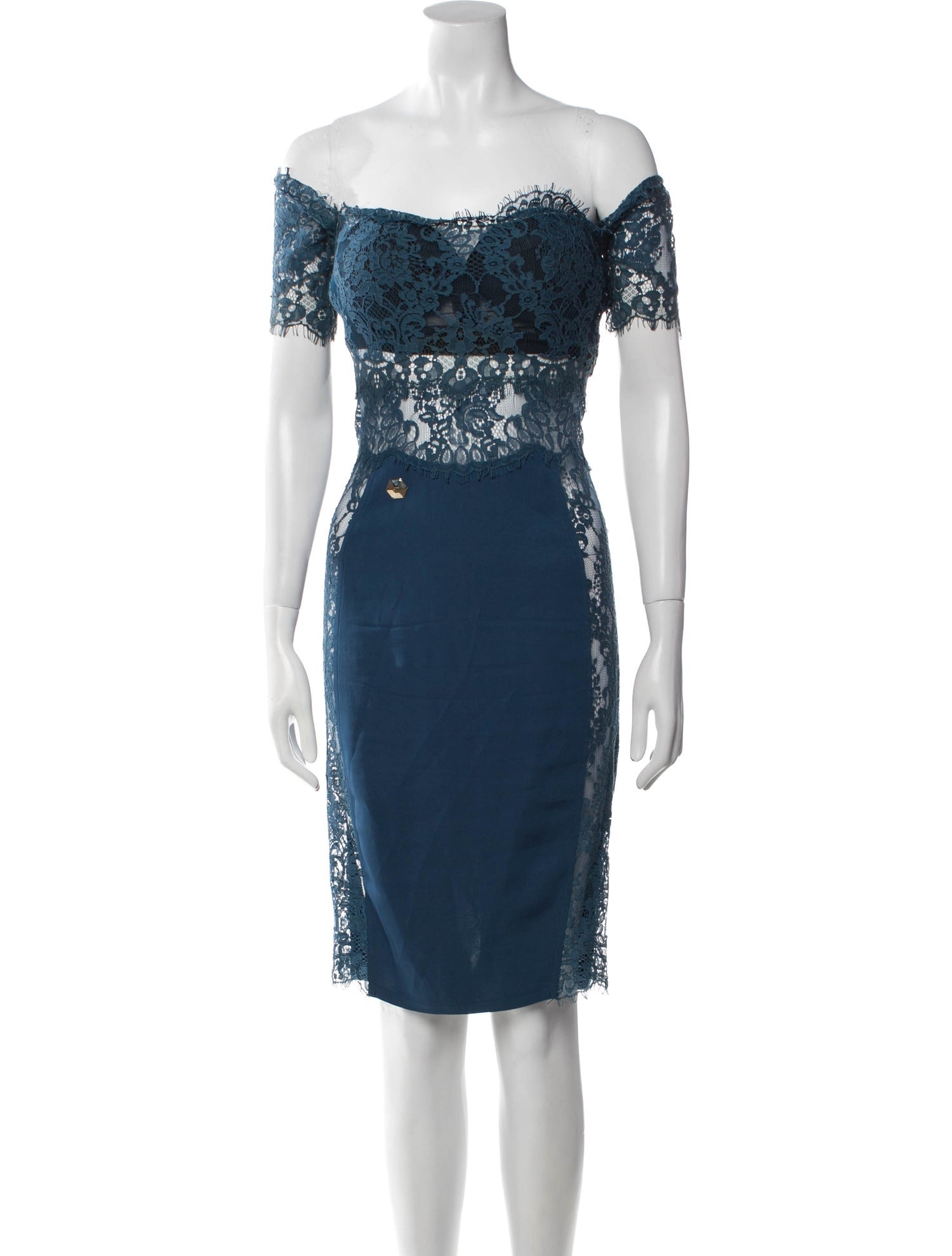 Philipp Plein Off-The-Shoulder Mini Dress