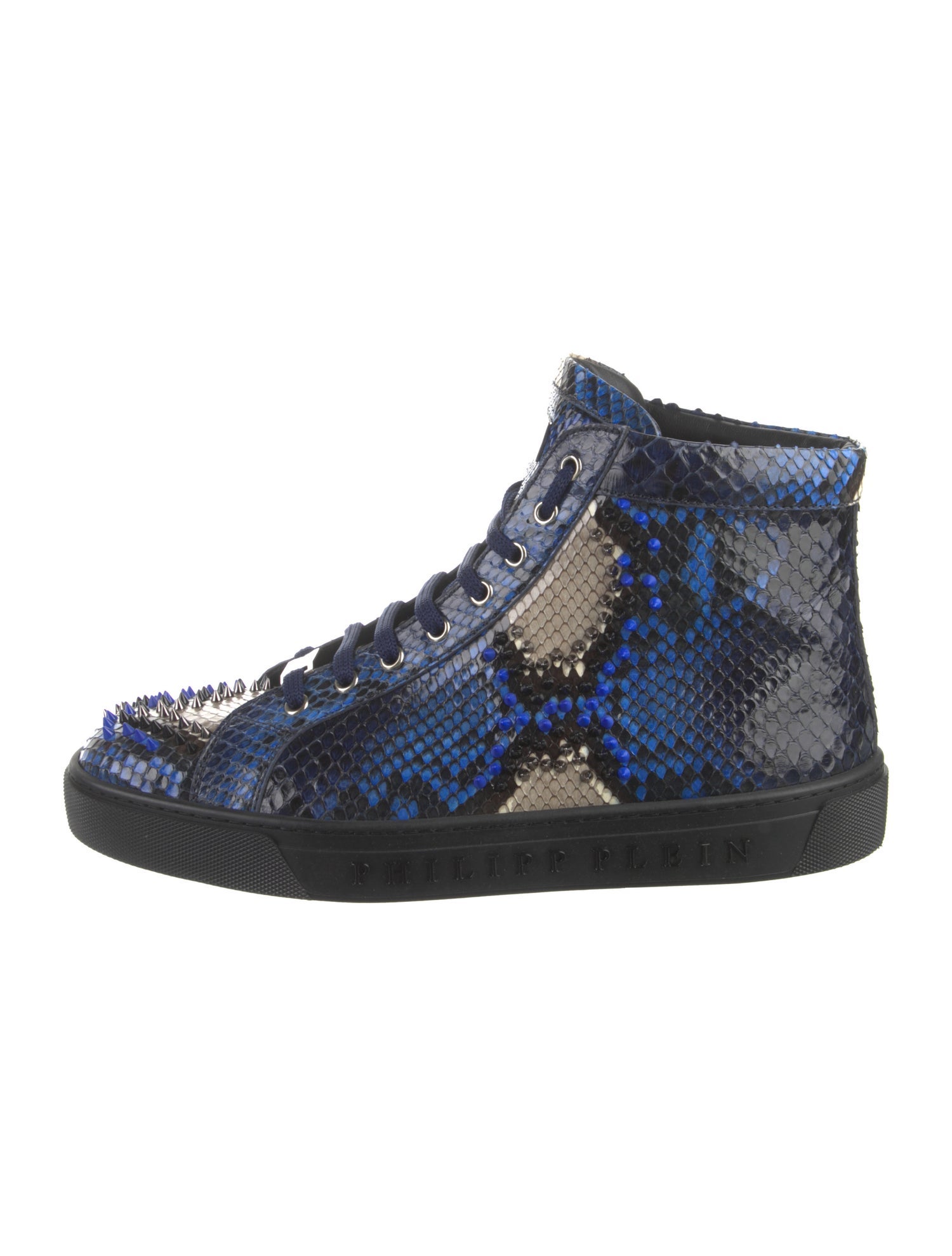 Philipp Plein Snakeskin Animal Print Sneakers