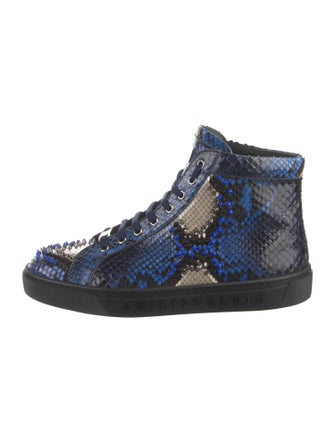 Philipp Plein Snakeskin Animal Print Sneakers