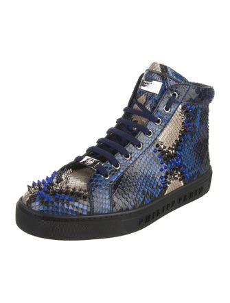 Philipp Plein Snakeskin Animal Print Sneakers