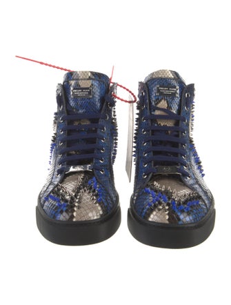 Philipp Plein Snakeskin Animal Print Sneakers