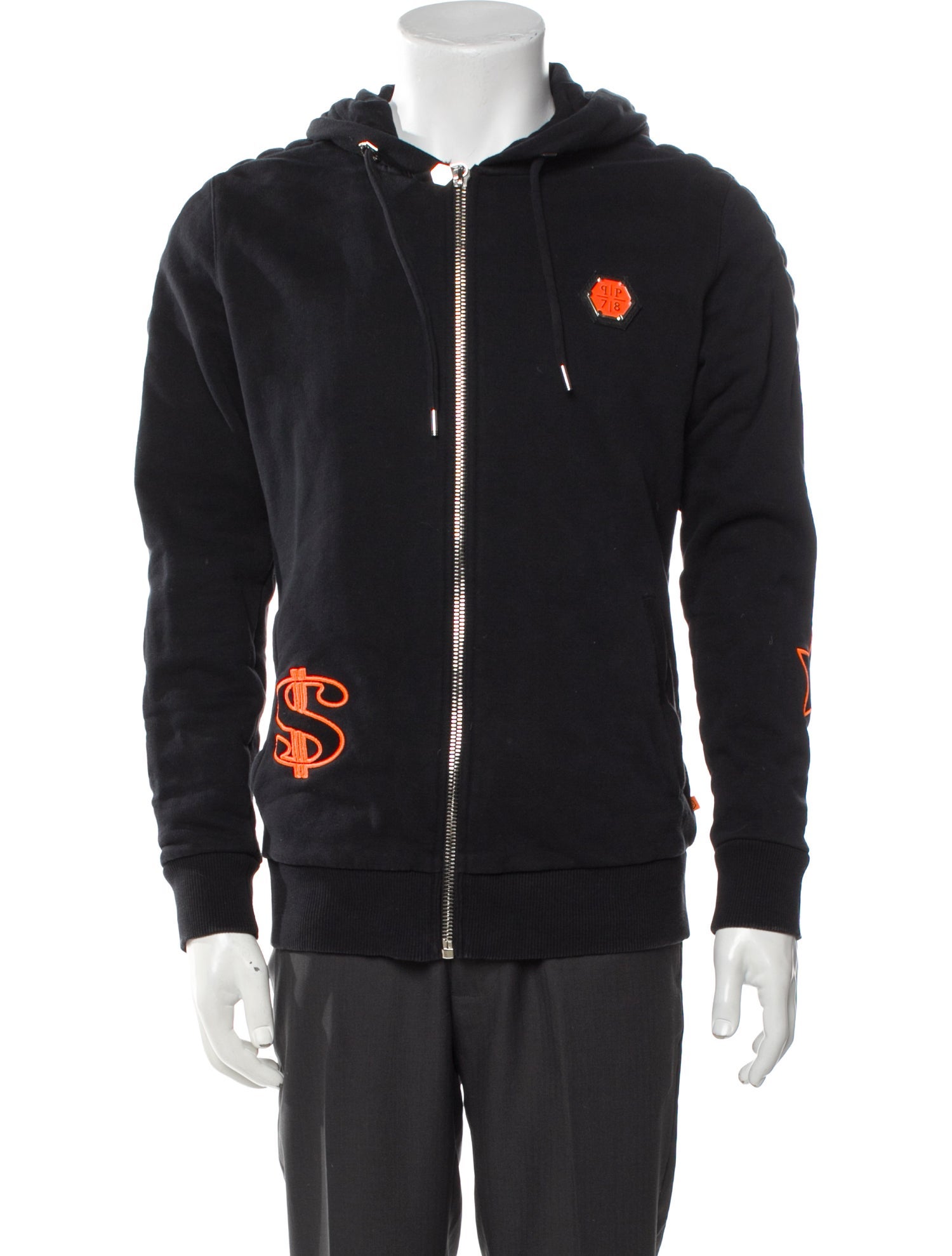 Philipp Plein Graphic Print Crew Neck Hoodie