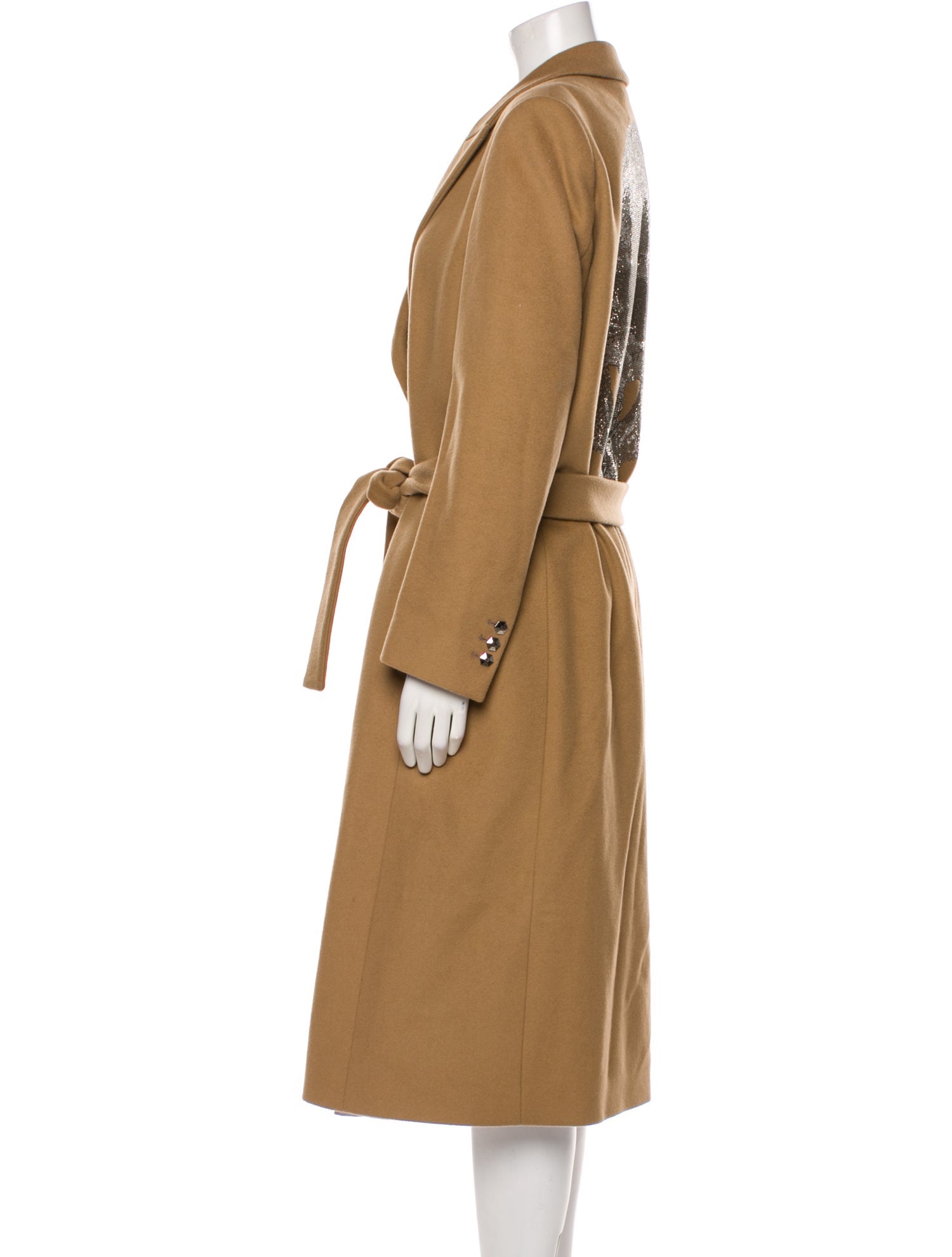 Philipp Plein Virgin Wool Trench Coat