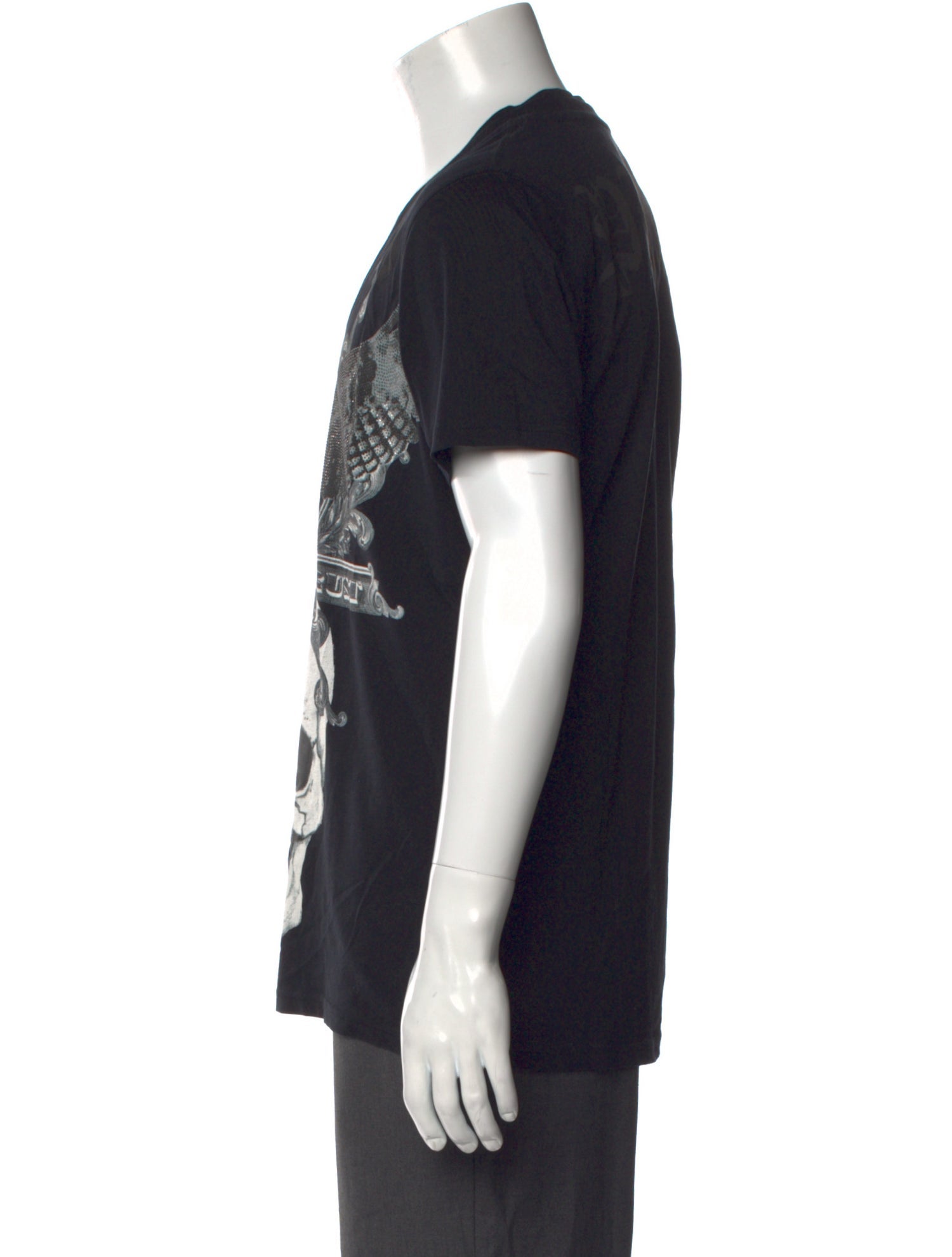 Philipp Plein Graphic Print V-Neck T-Shirt