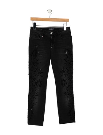 Philipp Plein Low-Rise Skinny Leg Jeans