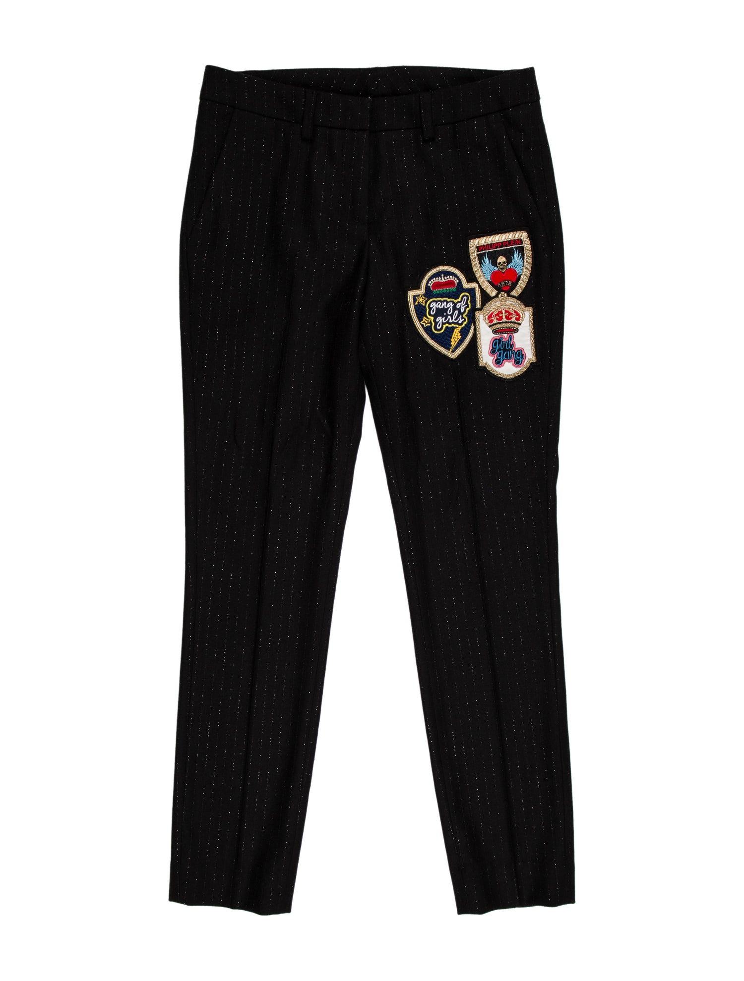 Philipp Plein Graphic Print Skinny Leg Pants