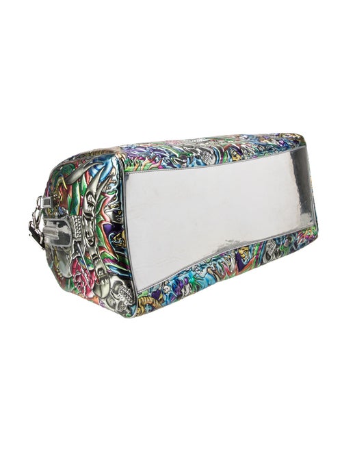 Philipp Plein Patent Leather Weekender Bag