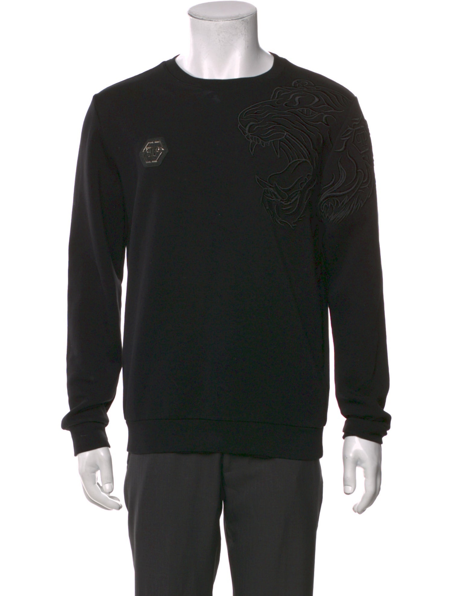 Philipp Plein Crew Neck Long Sleeve Sweatshirt