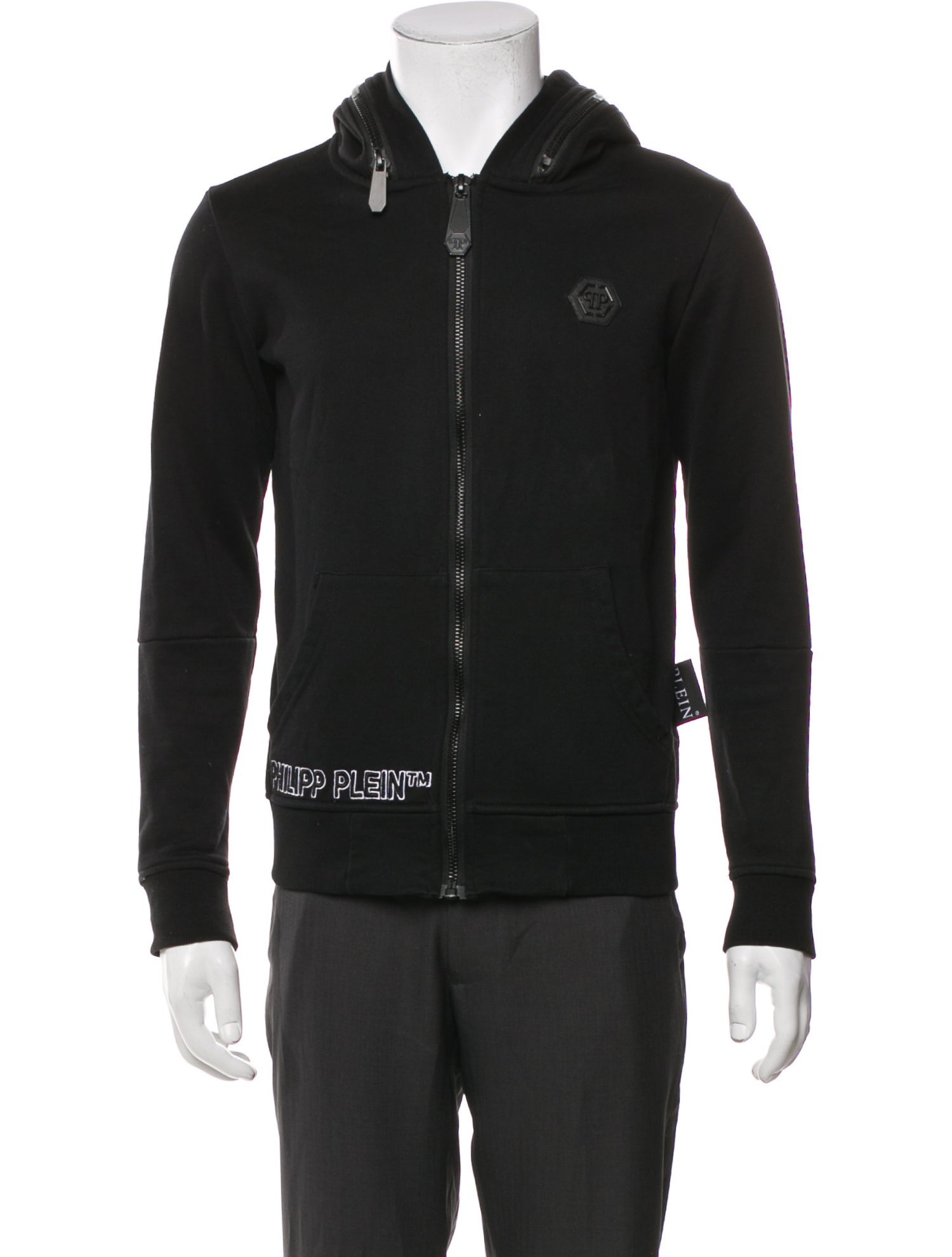 Philipp Plein Graphic Print Moto Jacket