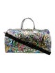Philipp Plein Embossed Leather Weekender Bag
