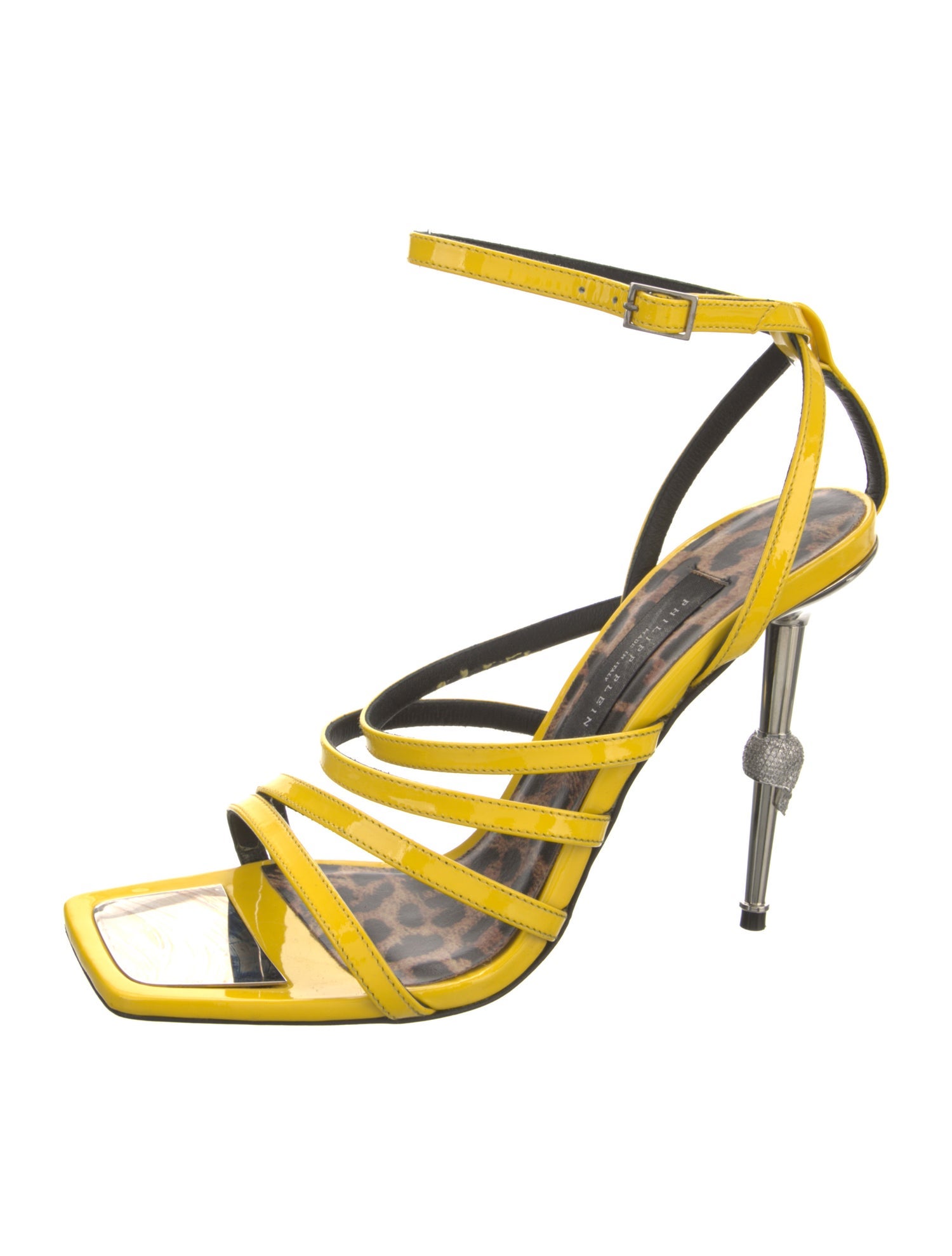 Philipp Plein Patent Leather Sandals
