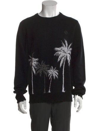 Philipp Plein Wool Printed Pullover