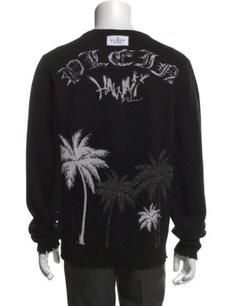 Philipp Plein Wool Printed Pullover