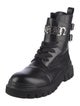 Philipp Plein Leather Combat Boots