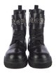 Philipp Plein Leather Combat Boots