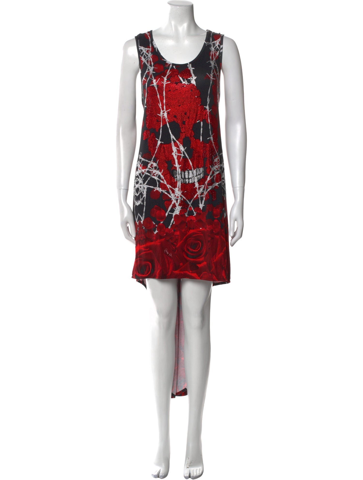 Philipp Plein Printed Long Dress w/ Tags