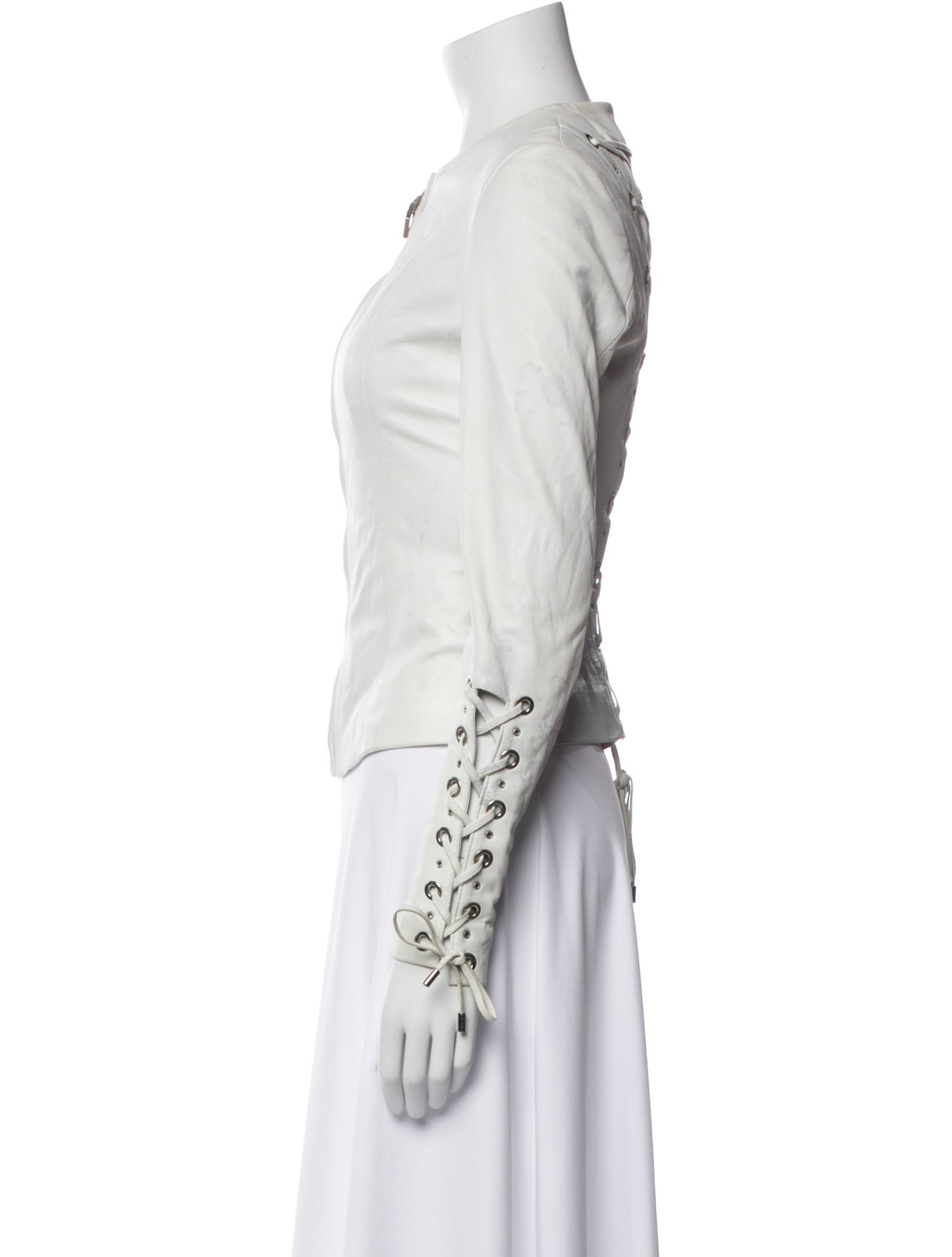 Philipp Plein Eel Skin Biker Jacket