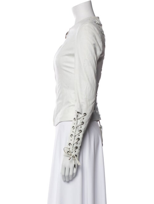 Philipp Plein Eel Skin Biker Jacket