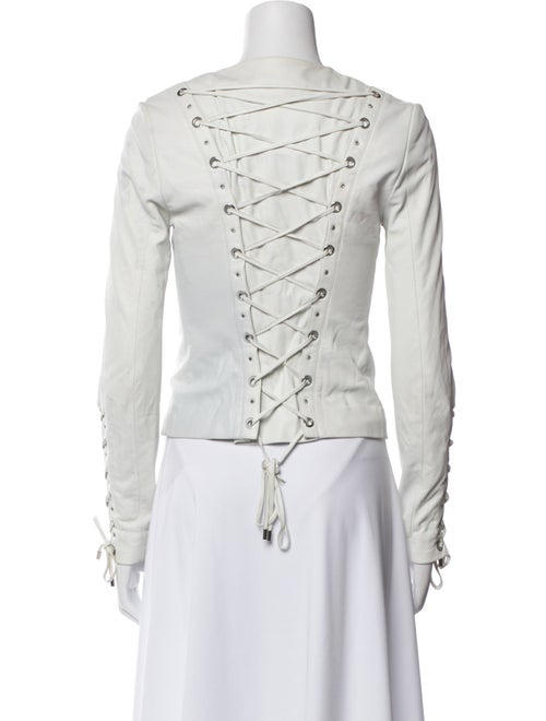 Philipp Plein Eel Skin Biker Jacket