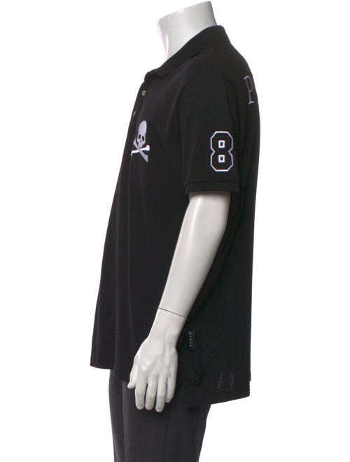 Philipp Plein Graphic Print Crew Neck Polo Shirt