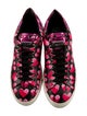 Philipp Plein Leather Printed Sneakers