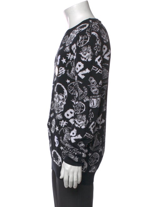 Philipp Plein Printed Crew Neck Pullover
