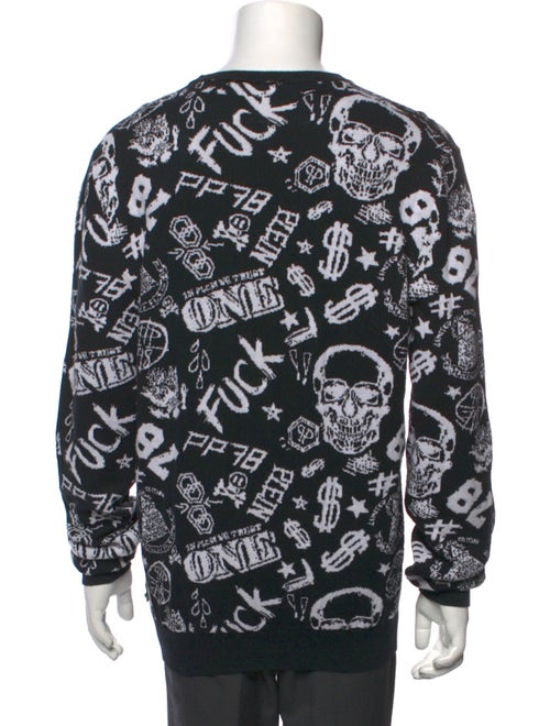 Philipp Plein Printed Crew Neck Pullover