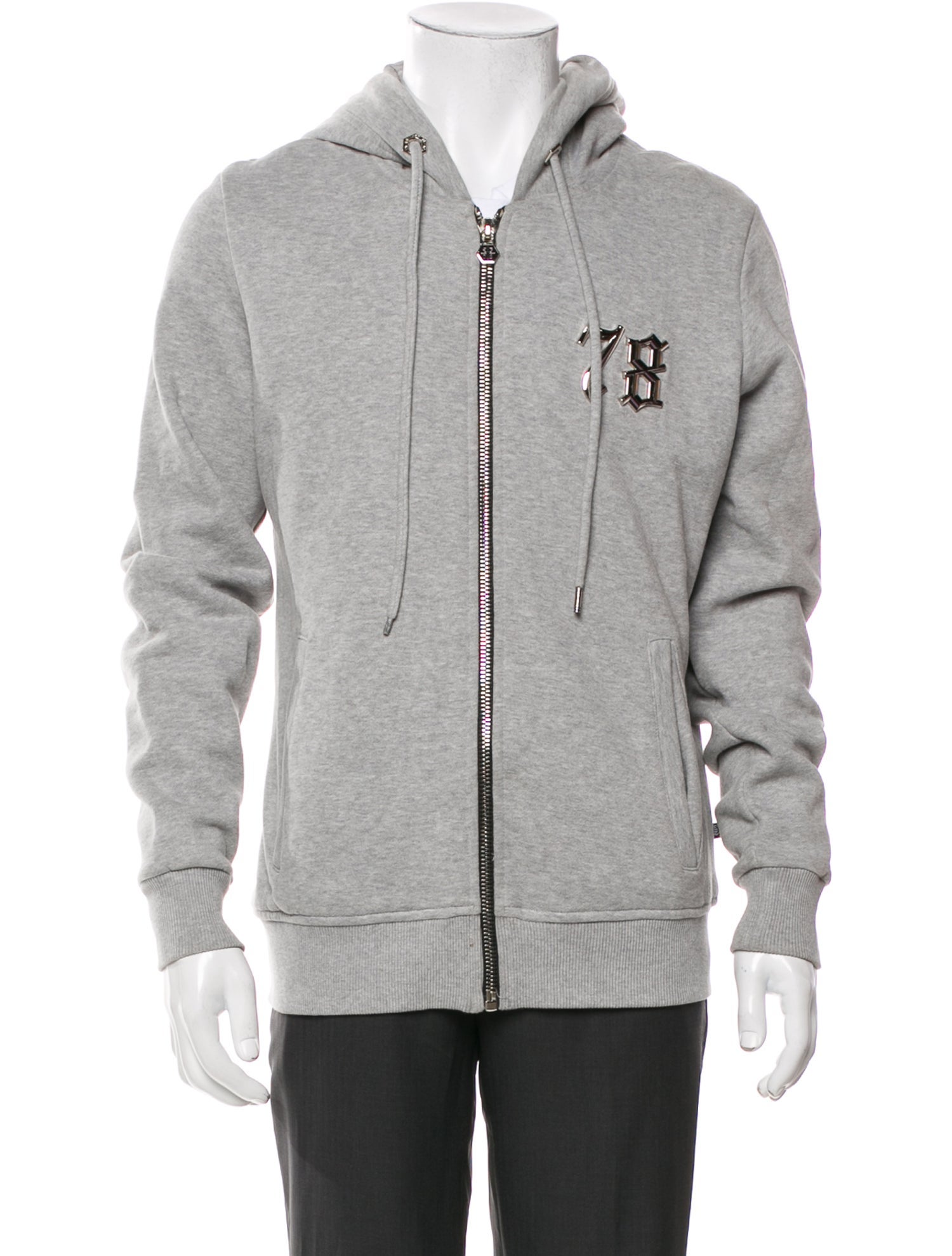 Philipp Plein Graphic Print Crew Neck Hoodie