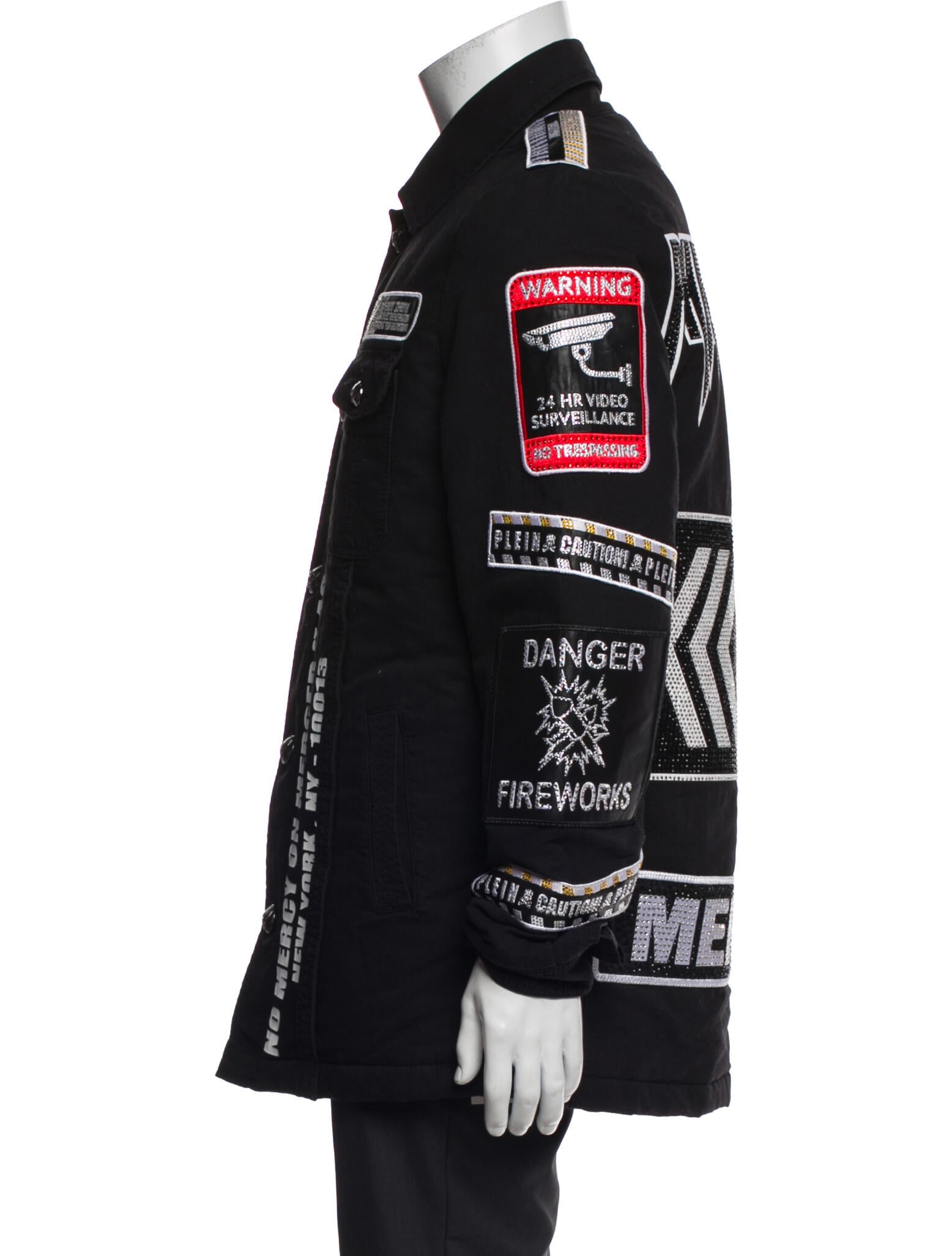 Philipp Plein Graphic Print Varsity Jacket