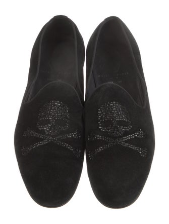 Philipp Plein Suede Slippers