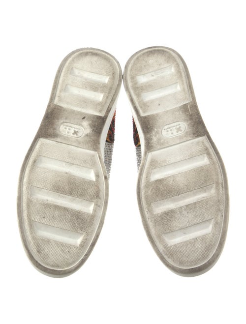 Philipp Plein Leather Animal Print Sneakers