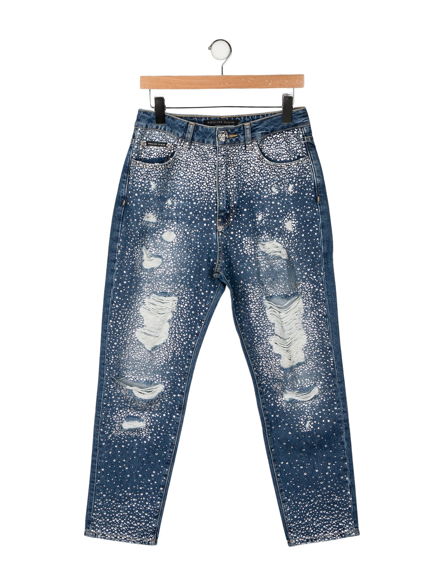 Philipp Plein Boyfriend Fit Straight Leg Jeans
