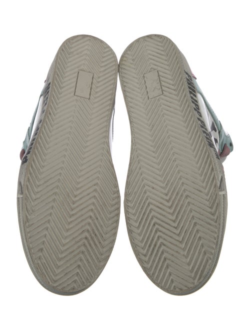 Philipp Plein Leather Graphic Print Sneakers