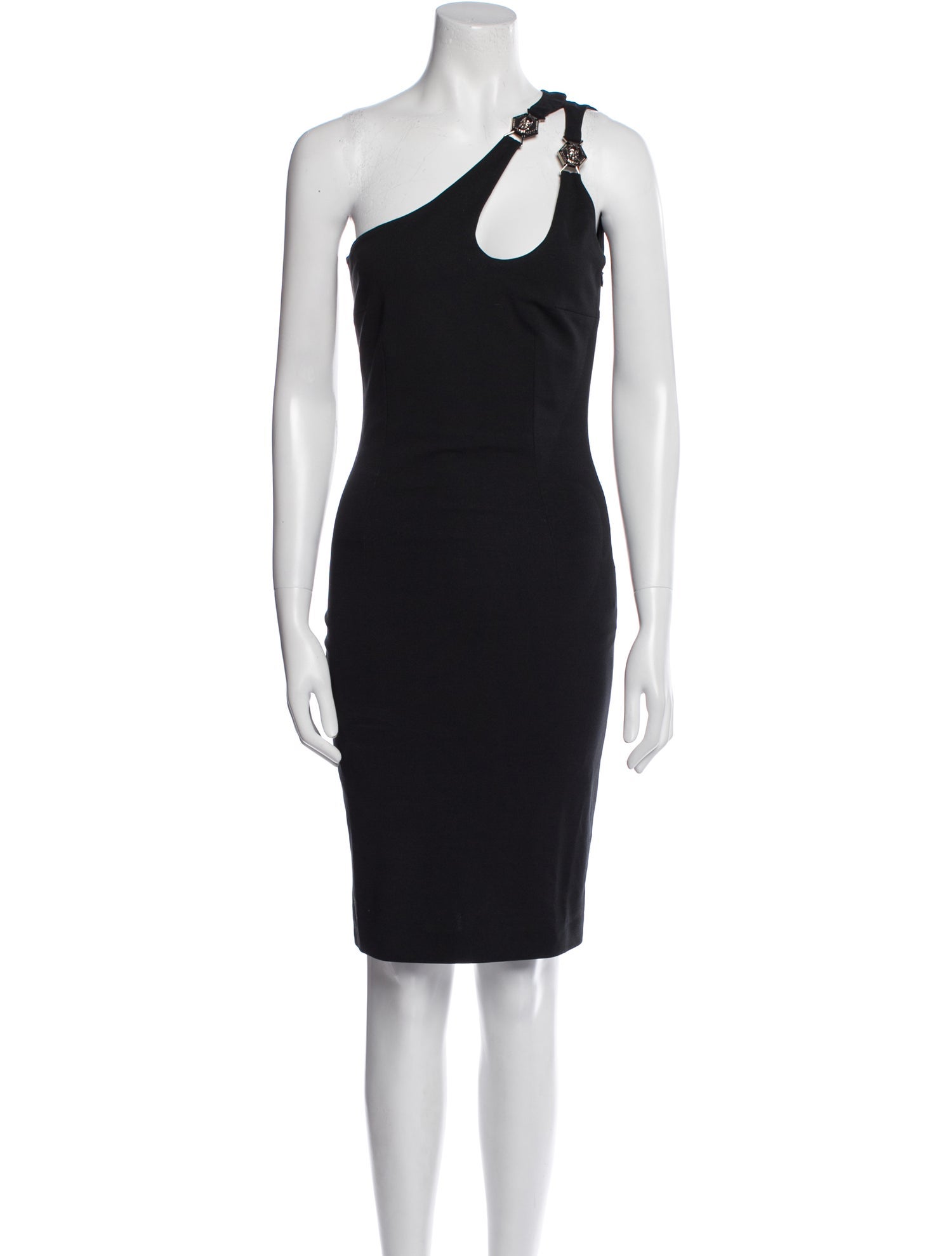 Philipp Plein One-Shoulder Knee-Length Dress