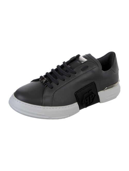 Philipp Plein Leather Studded Accents Sneakers