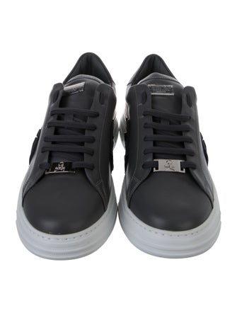 Philipp Plein Leather Studded Accents Sneakers
