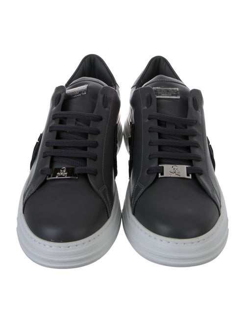 Philipp Plein Leather Studded Accents Sneakers