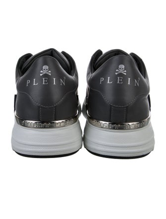 Philipp Plein Leather Studded Accents Sneakers