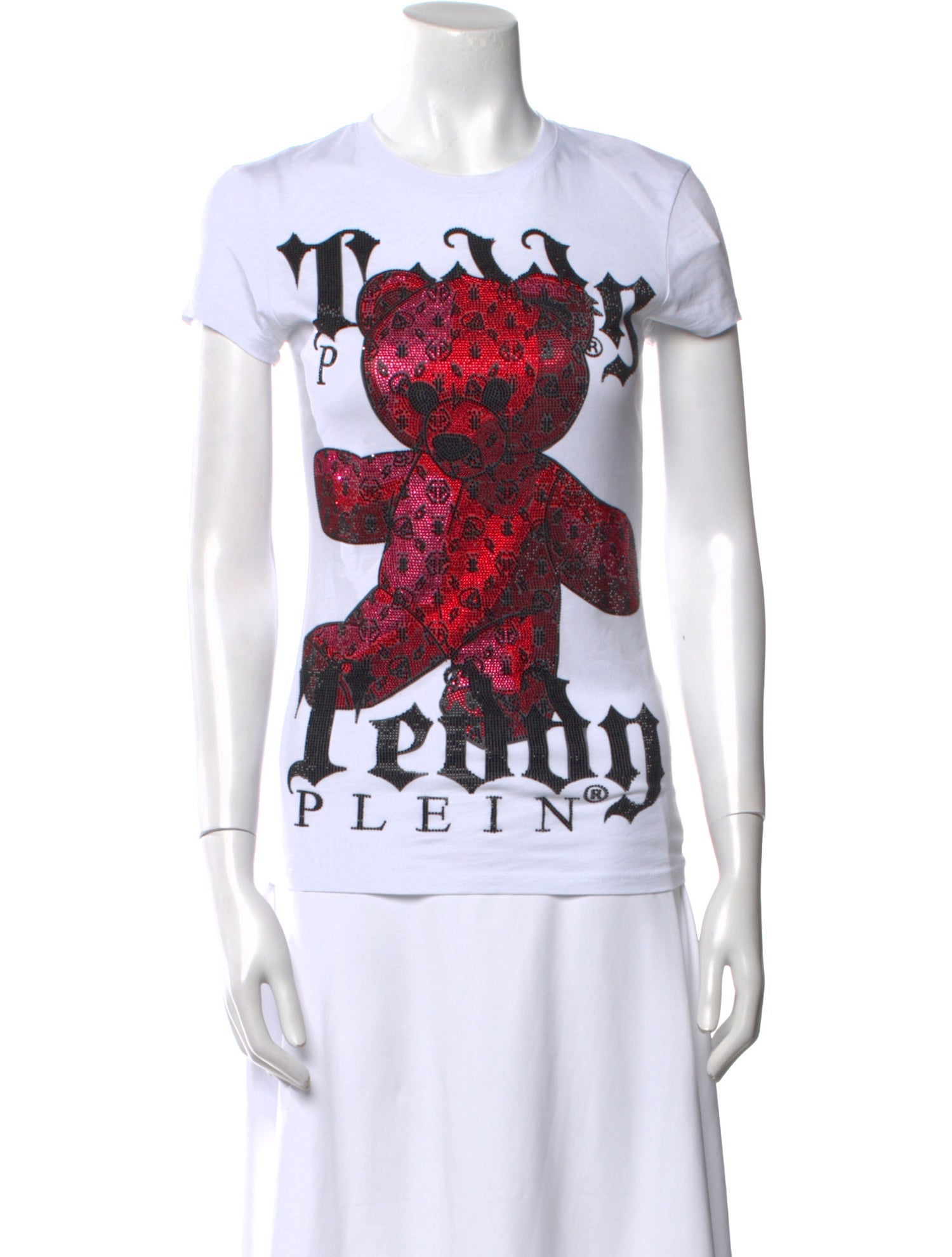 Philipp Plein Graphic Print Crew Neck T-Shirt