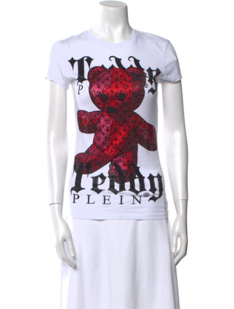 Philipp Plein Graphic Print Crew Neck T-Shirt
