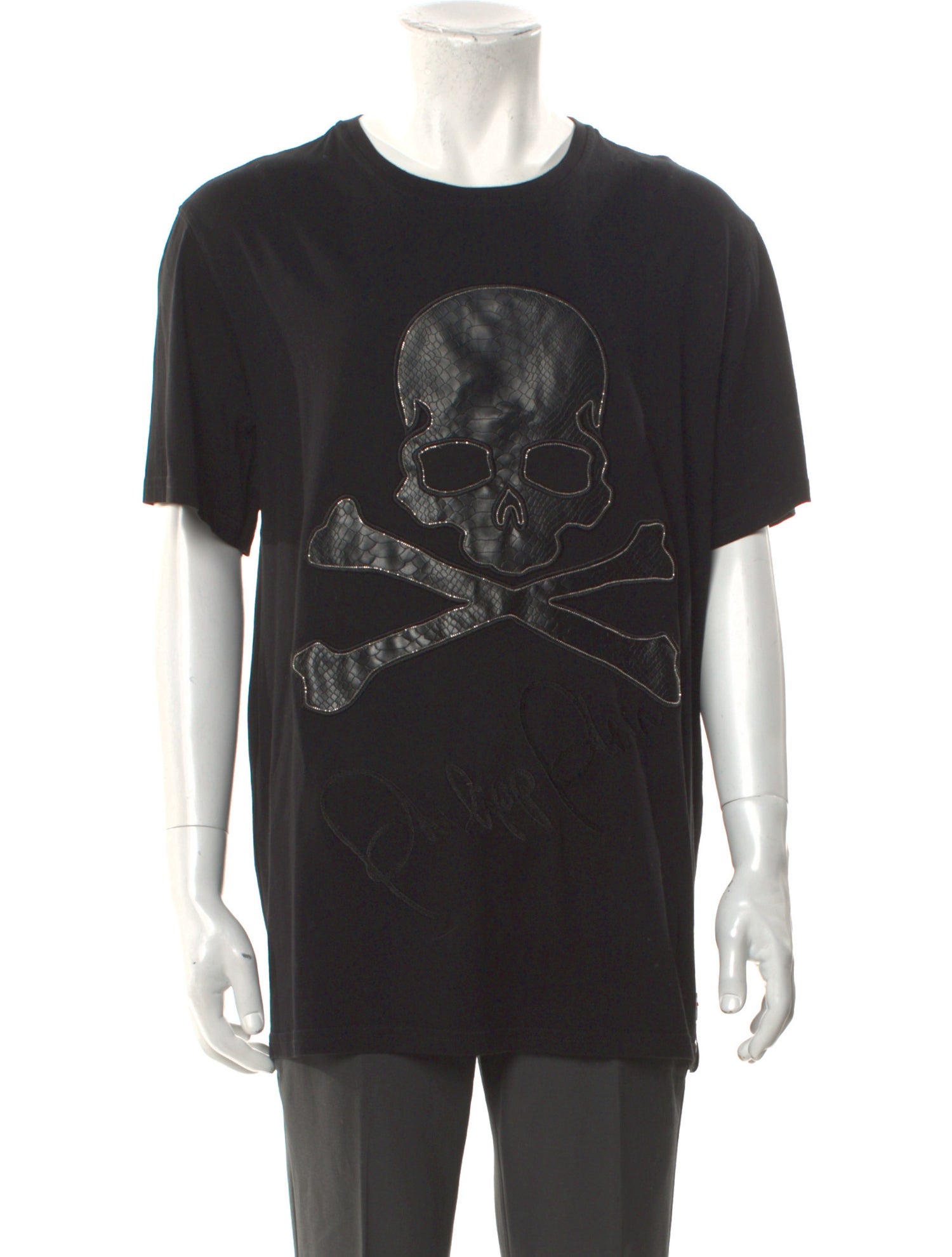 Philipp Plein Graphic Print Crew Neck T-Shirt