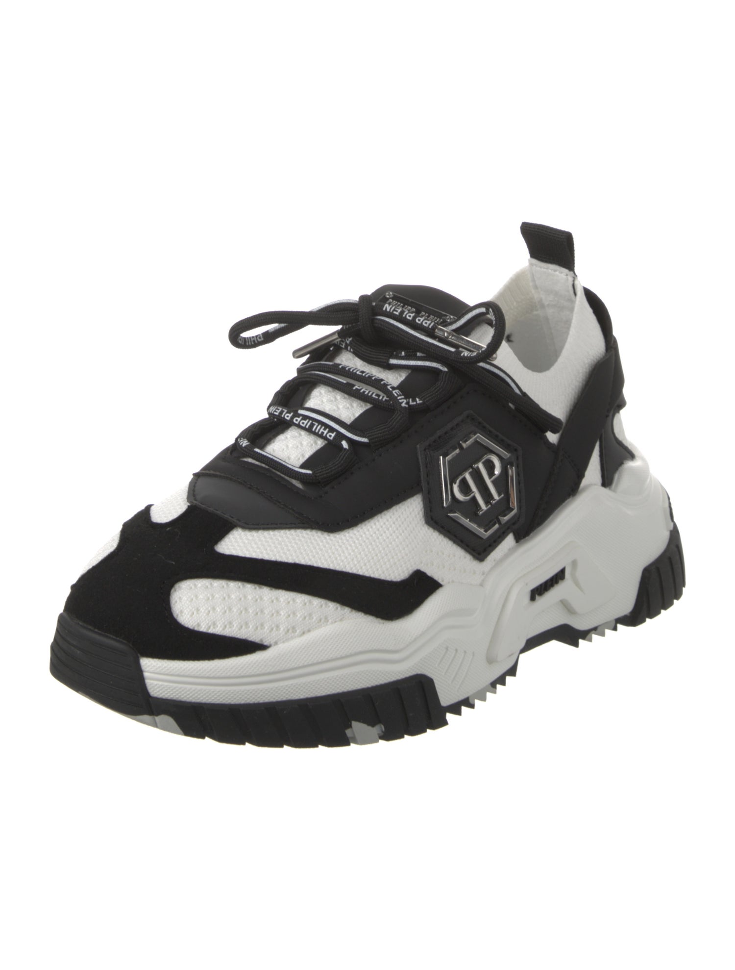 Philipp Plein Colorblock Pattern Athletic Sneakers