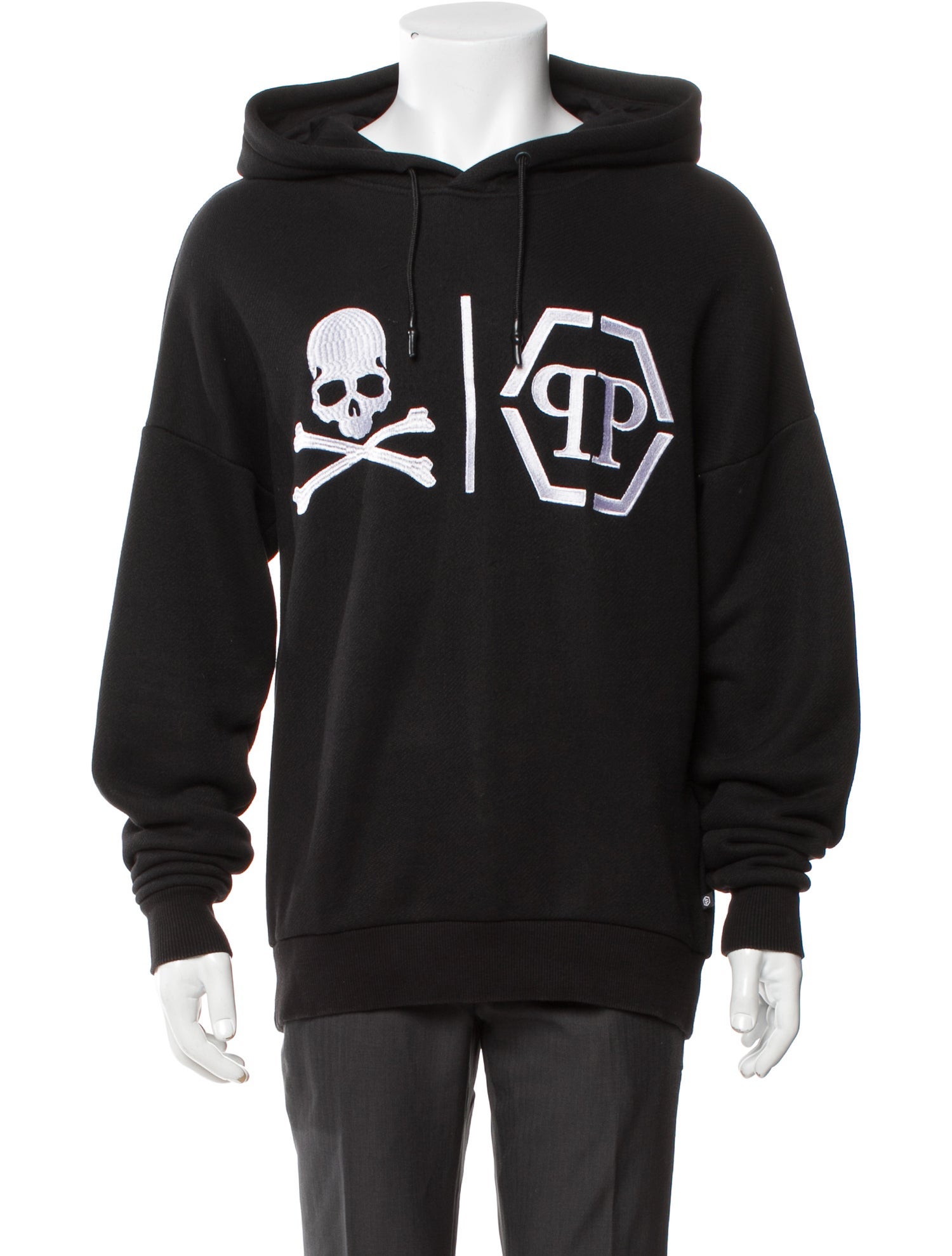 Philipp Plein Graphic Print Crew Neck Hoodie