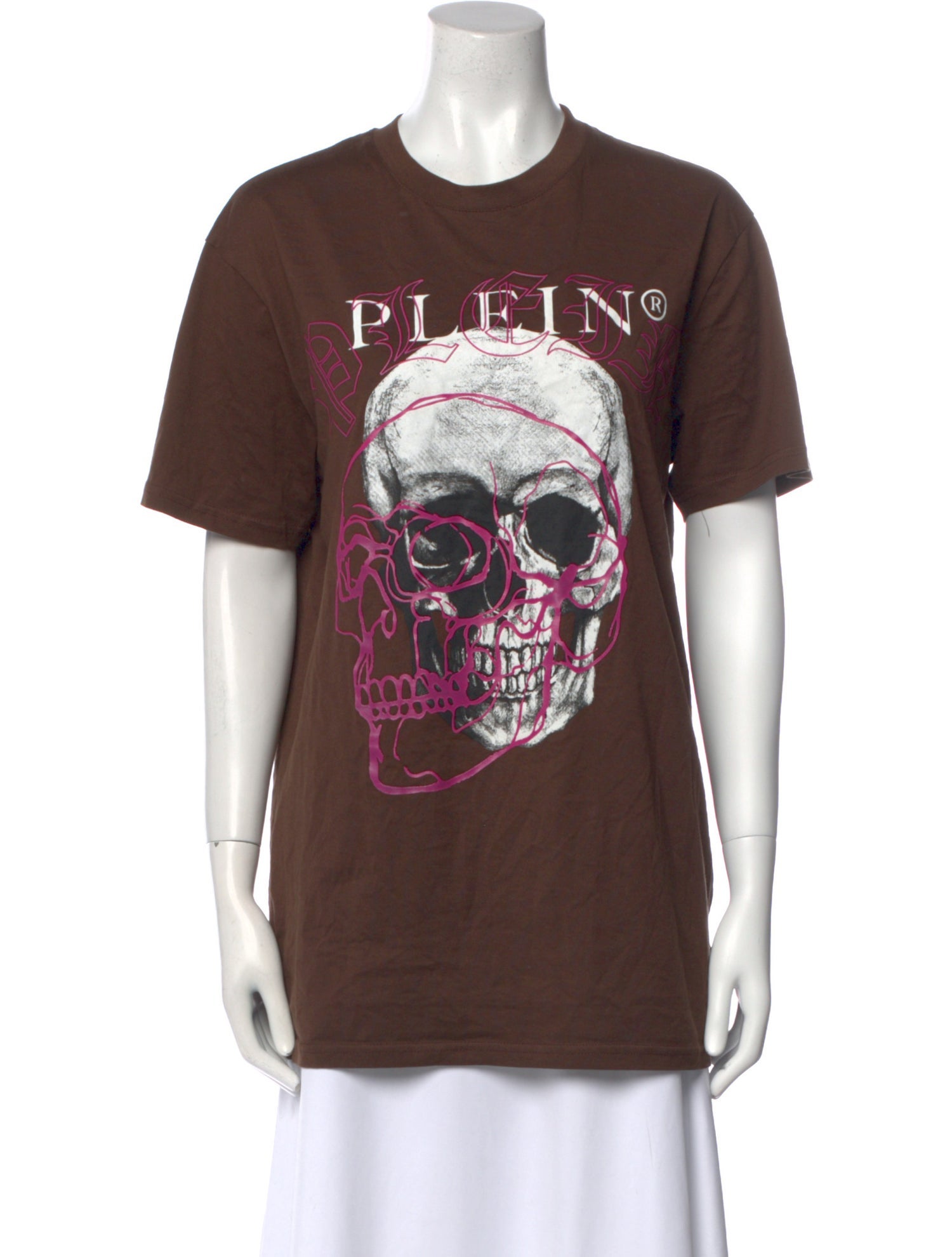 Philipp Plein Graphic Print Crew Neck T-Shirt