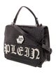 Philipp Plein Leather Top Handle Bag