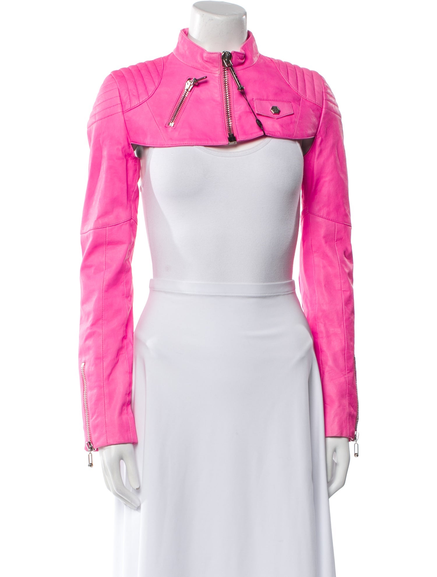 Philipp Plein Leather Bolero w/ Tags