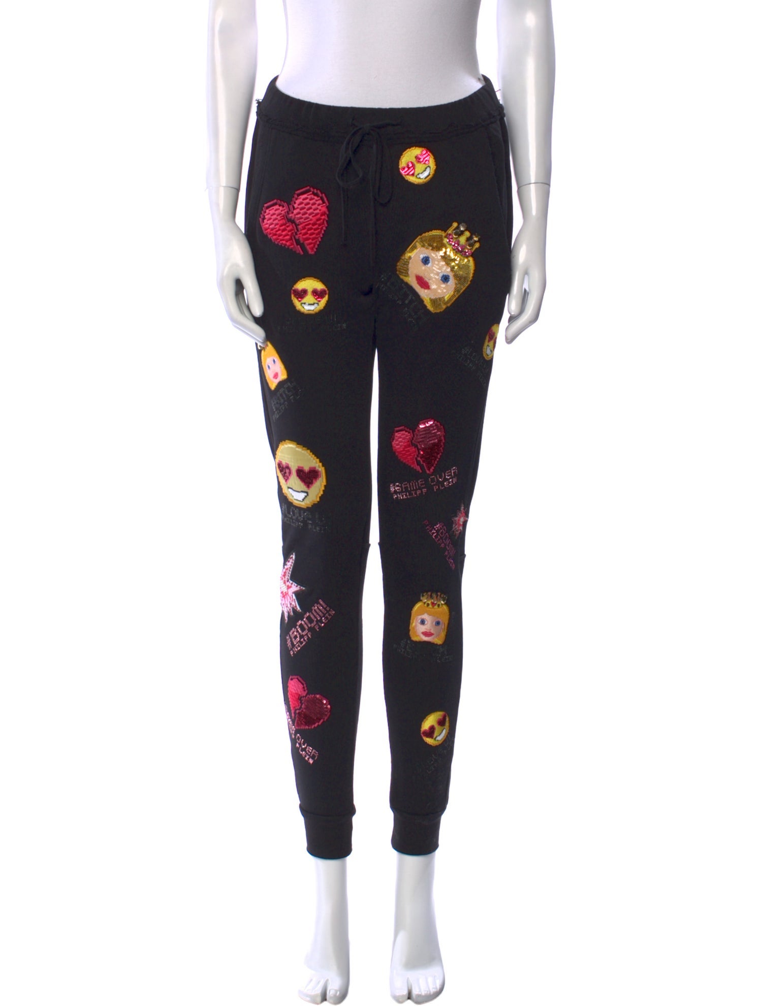 Philipp Plein Printed Skinny Leg Pants