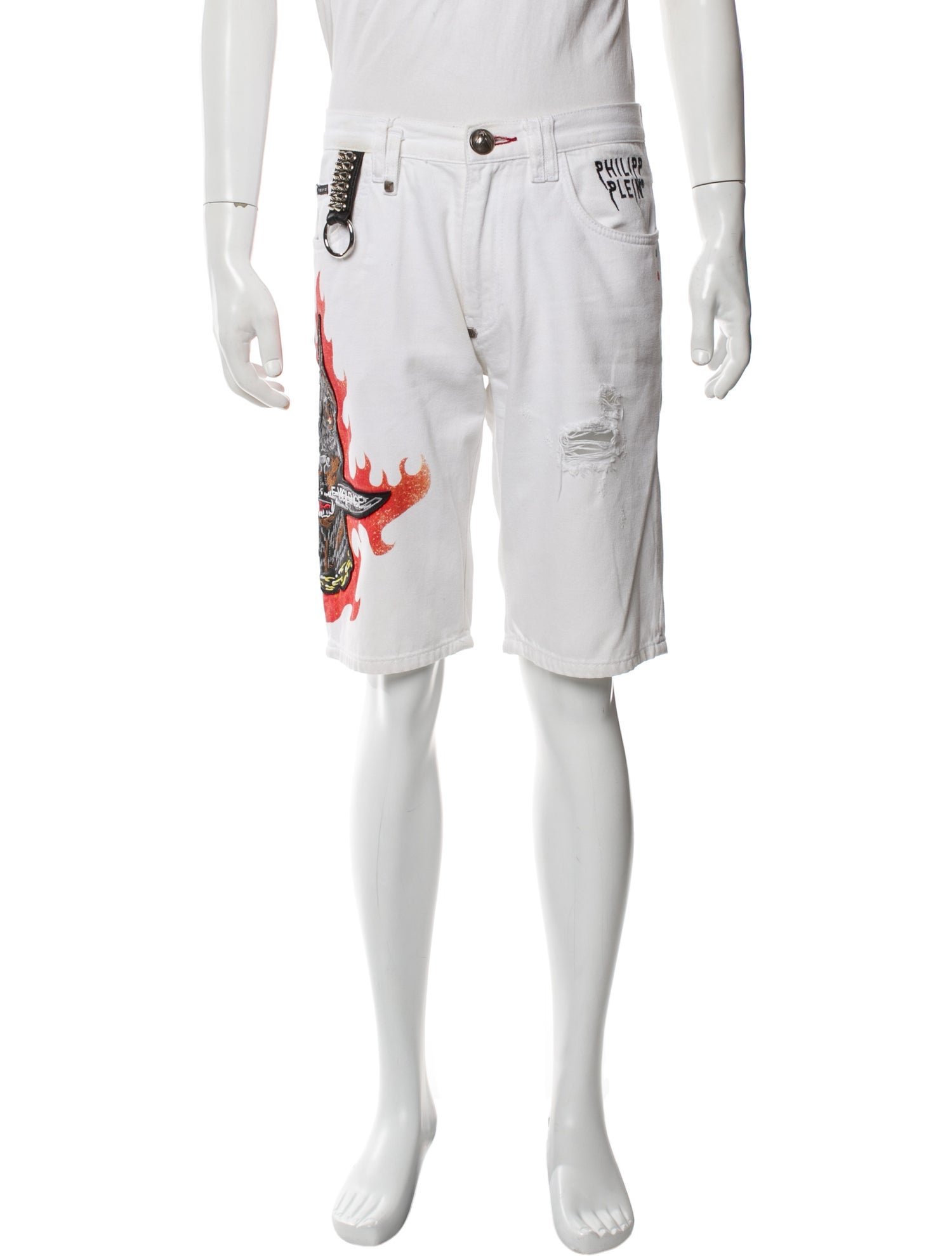 Philipp Plein Graphic Print Shorts