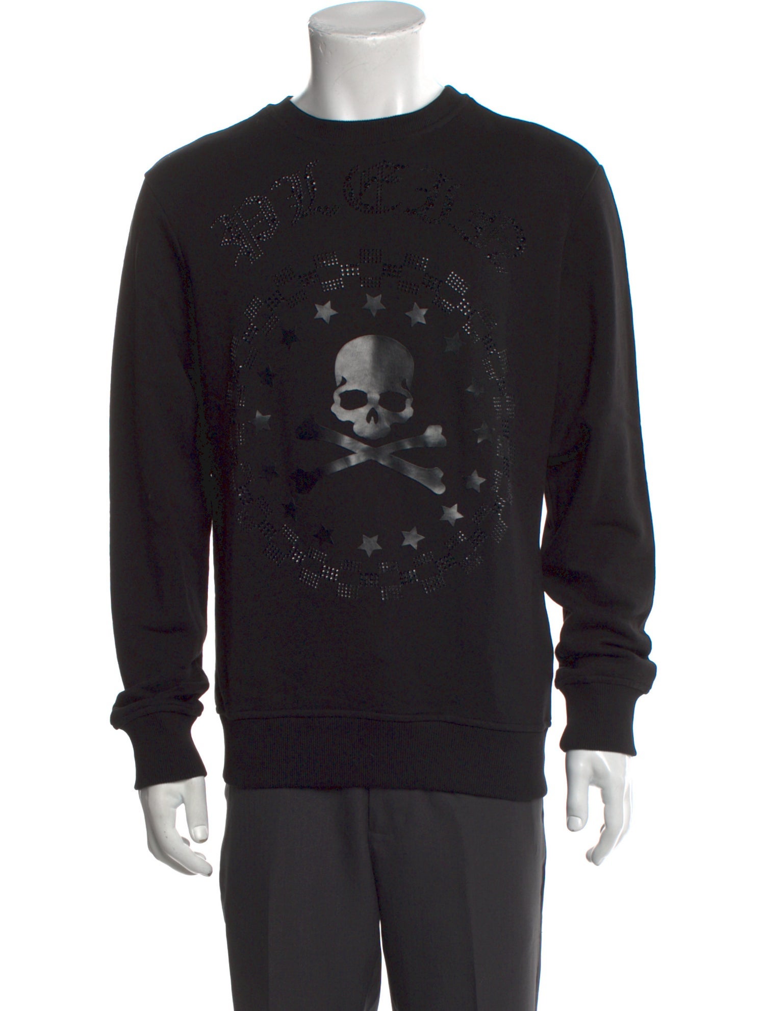 Philipp Plein Graphic Print Crew Neck Sweatshirt