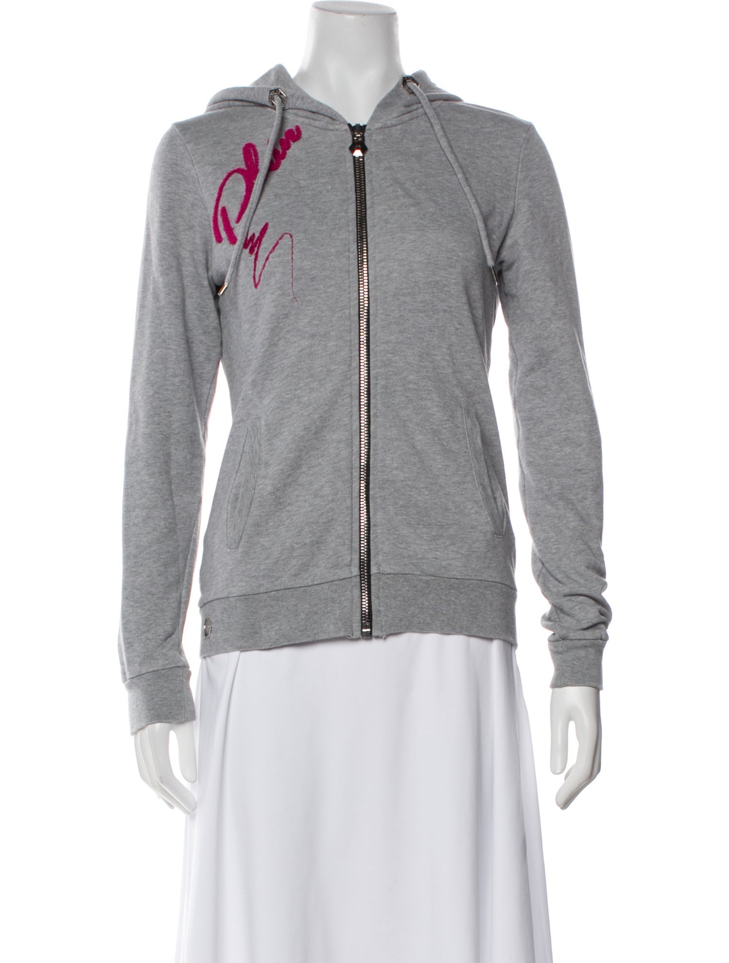 Philipp Plein Mock Neck Long Sleeve Sweatshirt